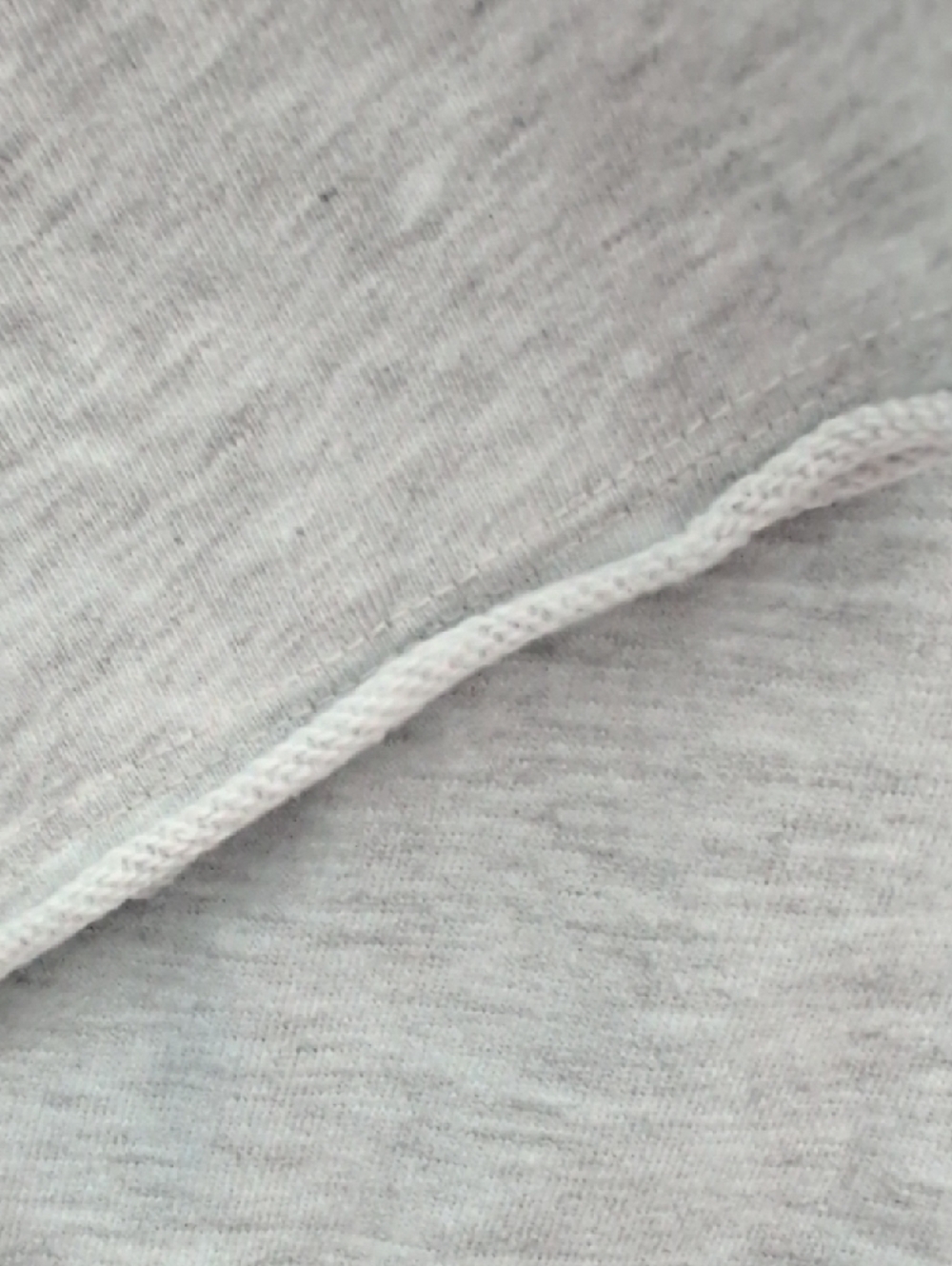 Zara Heather Gray Raw-Edge Cropped Short Sleeve Crewneck Sweatshirt - Picture 3 of 6